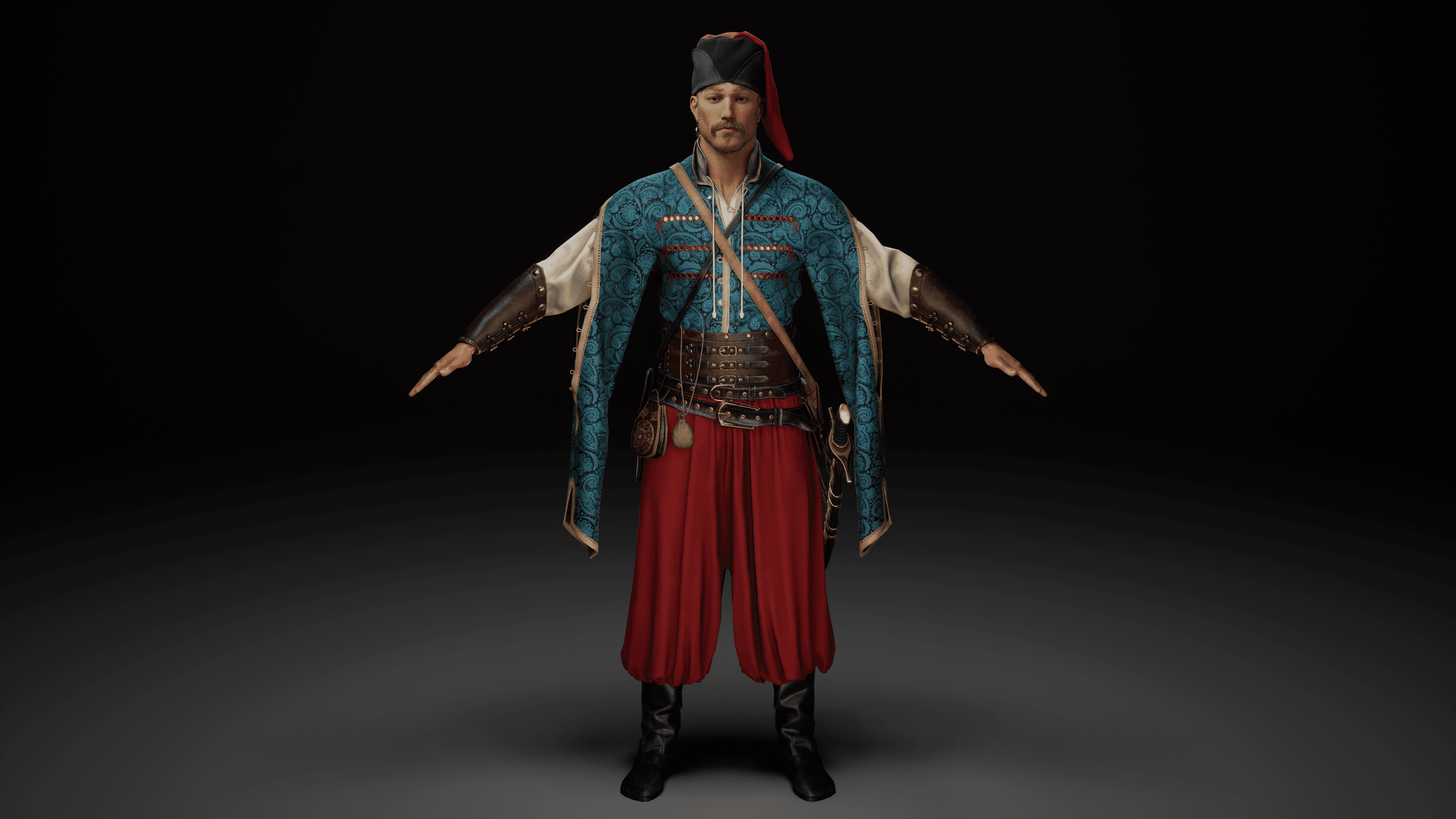 Cossack Saber Hard-Surface Modeling