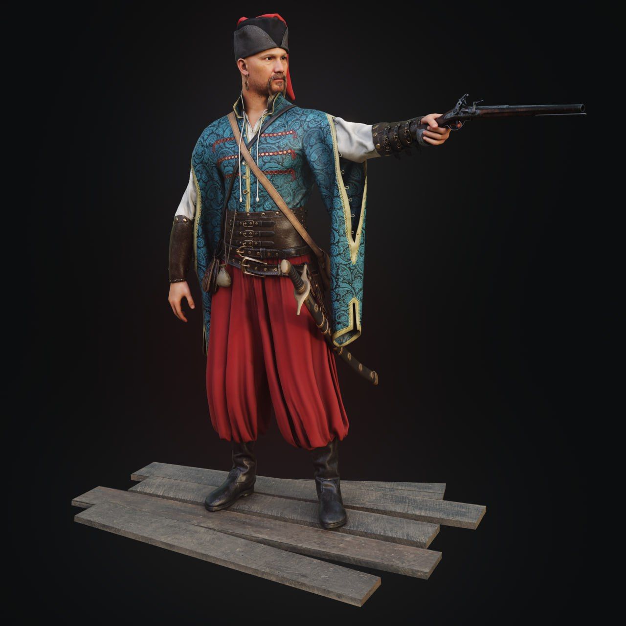 17th Century Slavic Attire Modeling
