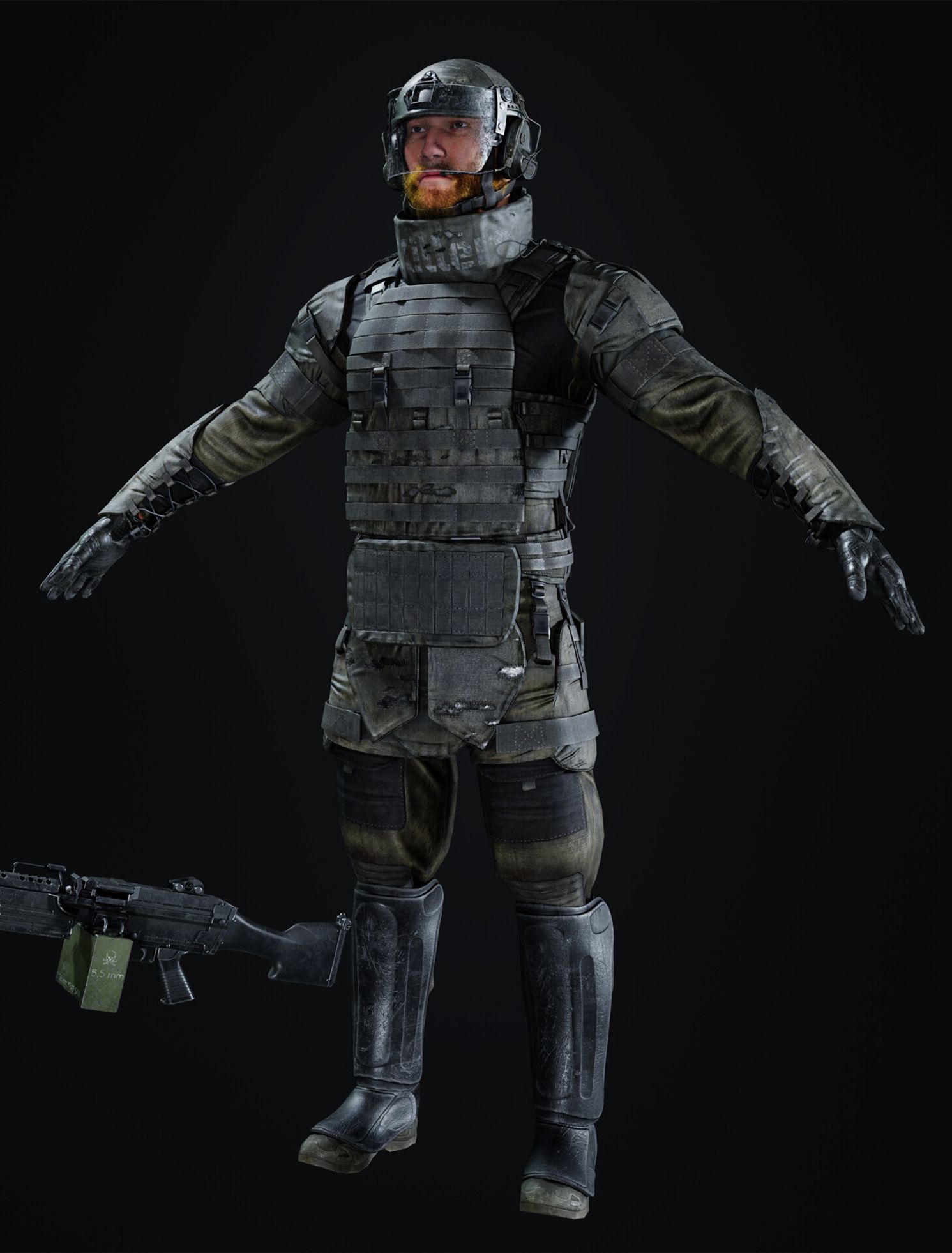 Thick Mesh Rigging & Weighting